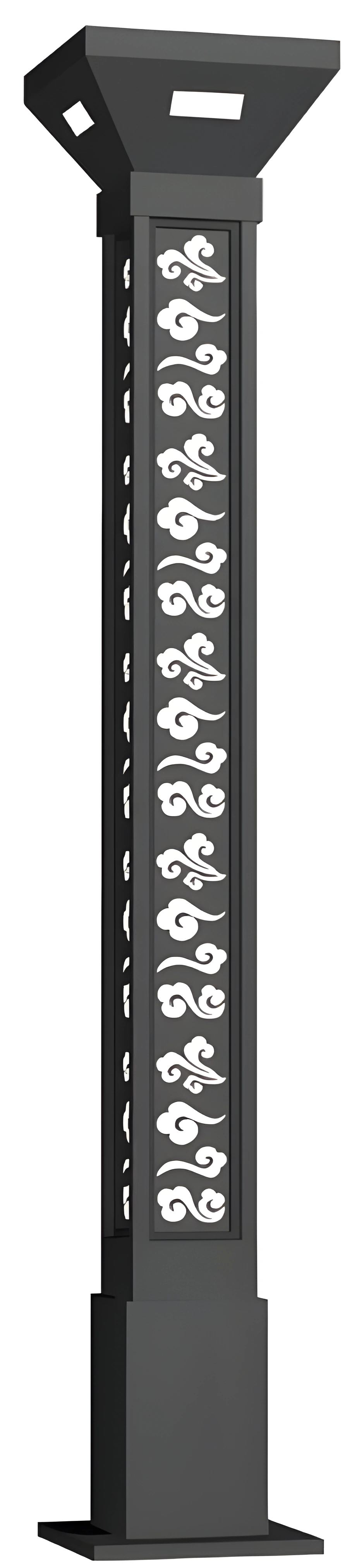 Patterned square column — catalogue design reference LP-07.
