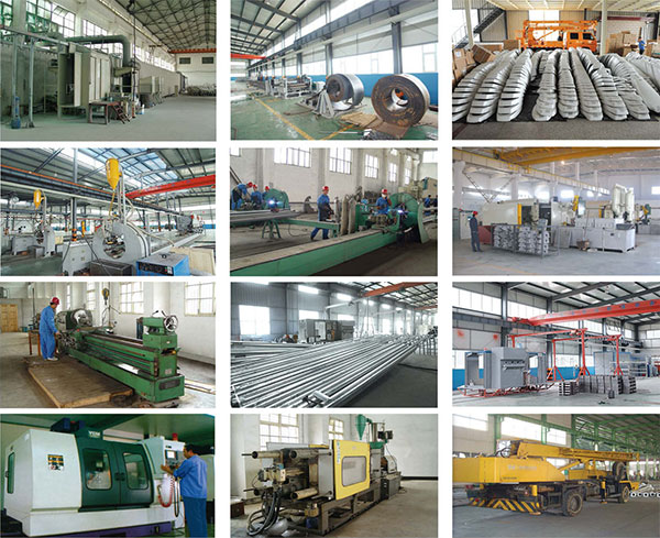 Archived photo collage of the workshop and equipment.
